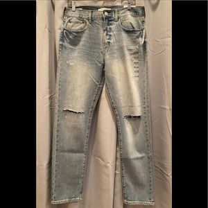 PACSUN slim taper distressed jeans